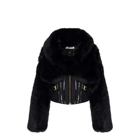 Elisabetta Franchi Pelliccia Pelliccia Donna bustier sintetica 42 - Francavilla Moda